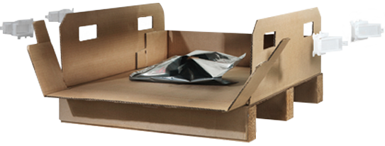 Divisores y palets de cartón ondulado: embalaje personalizado Divisores y palets de cartón ondulado: embalaje personalizado